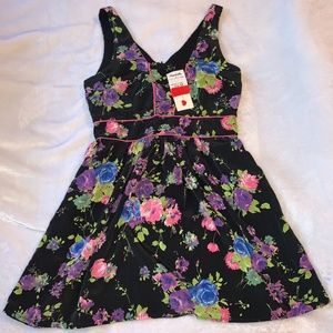 Marshalls Floral Print Black Dress